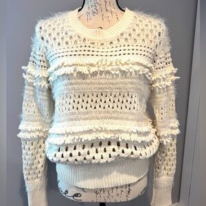 Banana Republic Unique Sweater Cream Color Sz Medium